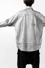 画像をギャラリービューアに読み込む, RESURRECTION x LOOM Re-production DYEING OVERFIT SHIRT (GRAY)