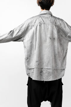 画像をギャラリービューアに読み込む, RESURRECTION x LOOM Re-production DYEING OVERFIT SHIRT (GRAY)