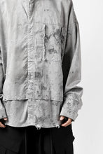 画像をギャラリービューアに読み込む, RESURRECTION x LOOM Re-production DYEING OVERFIT SHIRT (GRAY)