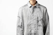 画像をギャラリービューアに読み込む, RESURRECTION x LOOM Re-production DYEING OVERFIT SHIRT (GRAY)