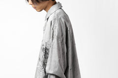 画像をギャラリービューアに読み込む, RESURRECTION x LOOM Re-production DYEING OVERFIT SHIRT (GRAY)