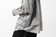 画像をギャラリービューアに読み込む, RESURRECTION x LOOM Re-production DYEING OVERFIT SHIRT (GRAY)