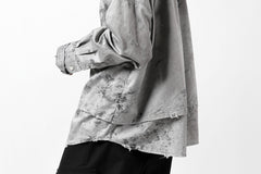画像をギャラリービューアに読み込む, RESURRECTION x LOOM Re-production DYEING OVERFIT SHIRT (GRAY)