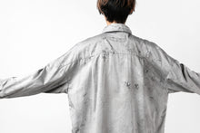 画像をギャラリービューアに読み込む, RESURRECTION x LOOM Re-production DYEING OVERFIT SHIRT (GRAY)