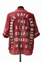 画像をギャラリービューアに読み込む, READYMADE BANDANA BASEBALL SHIRT (RED ASORT #A)