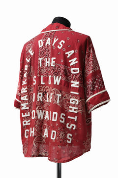 画像をギャラリービューアに読み込む, READYMADE BANDANA BASEBALL SHIRT (RED ASORT #A)