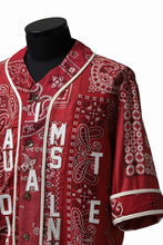 画像をギャラリービューアに読み込む, READYMADE BANDANA BASEBALL SHIRT (RED ASORT #A)