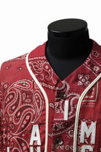 画像をギャラリービューアに読み込む, READYMADE BANDANA BASEBALL SHIRT (RED ASORT #A)