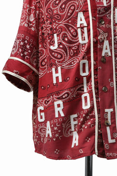 画像をギャラリービューアに読み込む, READYMADE BANDANA BASEBALL SHIRT (RED ASORT #A)