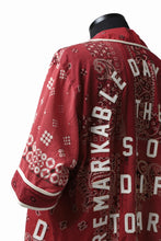 画像をギャラリービューアに読み込む, READYMADE BANDANA BASEBALL SHIRT (RED ASORT #A)