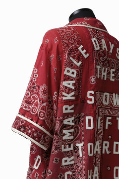 画像をギャラリービューアに読み込む, READYMADE BANDANA BASEBALL SHIRT (RED ASORT #B)