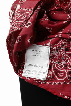 画像をギャラリービューアに読み込む, READYMADE BANDANA BASEBALL SHIRT (RED ASORT #B)