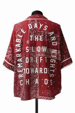 画像をギャラリービューアに読み込む, READYMADE BANDANA BASEBALL SHIRT (RED ASORT #B)