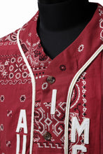 画像をギャラリービューアに読み込む, READYMADE BANDANA BASEBALL SHIRT (RED ASORT #B)