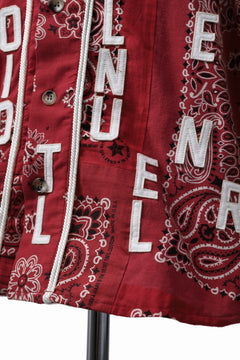 画像をギャラリービューアに読み込む, READYMADE BANDANA BASEBALL SHIRT (RED ASORT #B)
