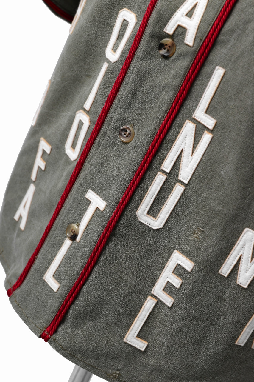 画像をギャラリービューアに読み込む, READYMADE MILITARY BASEBALL SHIRT (KHAKI GREEN #A)