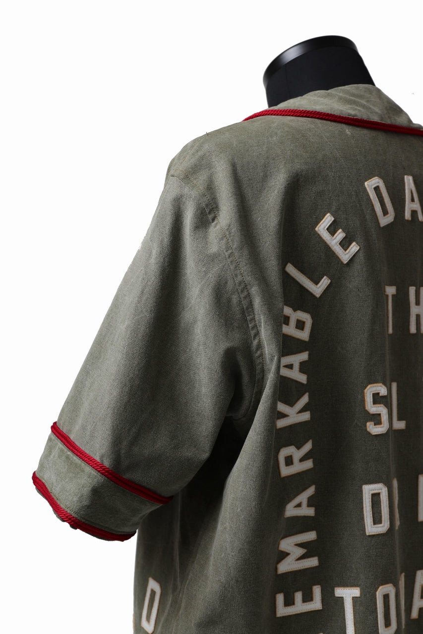 画像をギャラリービューアに読み込む, READYMADE MILITARY BASEBALL SHIRT (KHAKI GREEN #A)