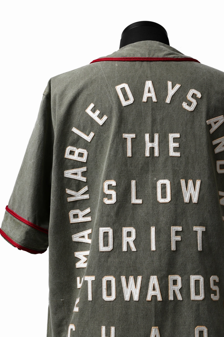 画像をギャラリービューアに読み込む, READYMADE MILITARY BASEBALL SHIRT (KHAKI GREEN #A)