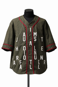 画像をギャラリービューアに読み込む, READYMADE MILITARY BASEBALL SHIRT (KHAKI GREEN #B)