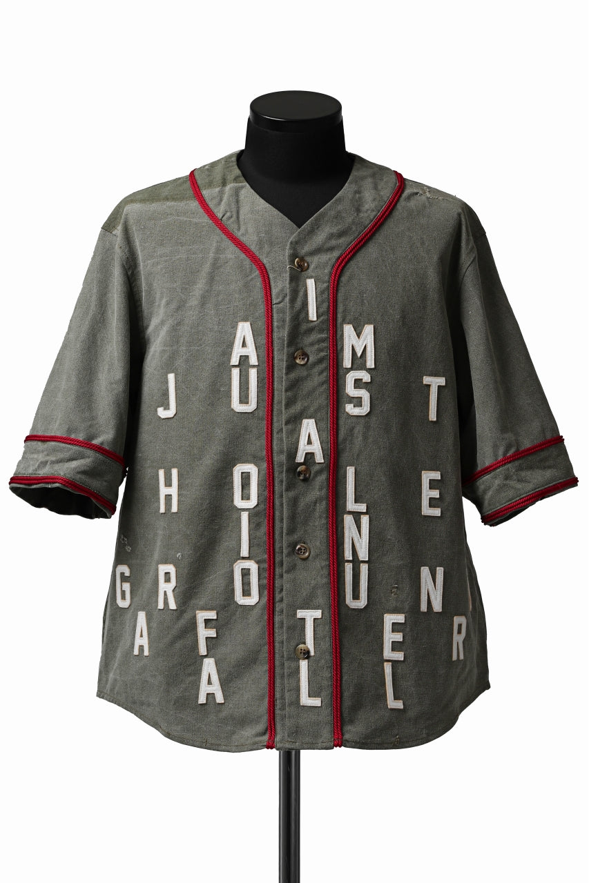 画像をギャラリービューアに読み込む, READYMADE MILITARY BASEBALL SHIRT (KHAKI GREEN #A)