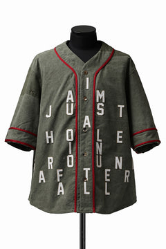 画像をギャラリービューアに読み込む, READYMADE MILITARY BASEBALL SHIRT (KHAKI GREEN #C)