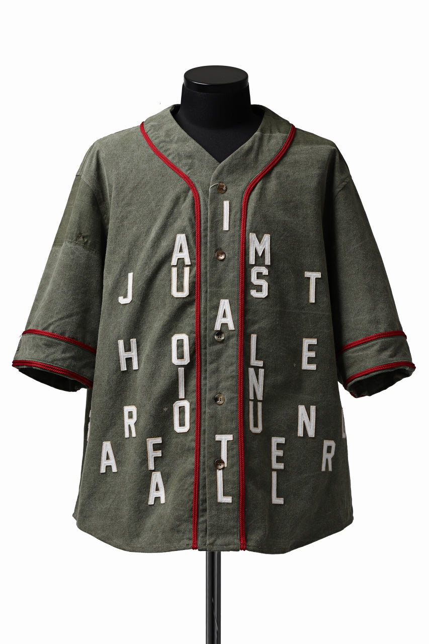 画像をギャラリービューアに読み込む, READYMADE MILITARY BASEBALL SHIRT (KHAKI GREEN #C)