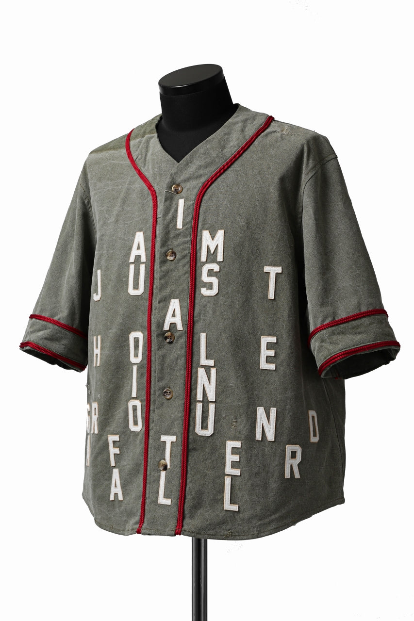 画像をギャラリービューアに読み込む, READYMADE MILITARY BASEBALL SHIRT (KHAKI GREEN #A)
