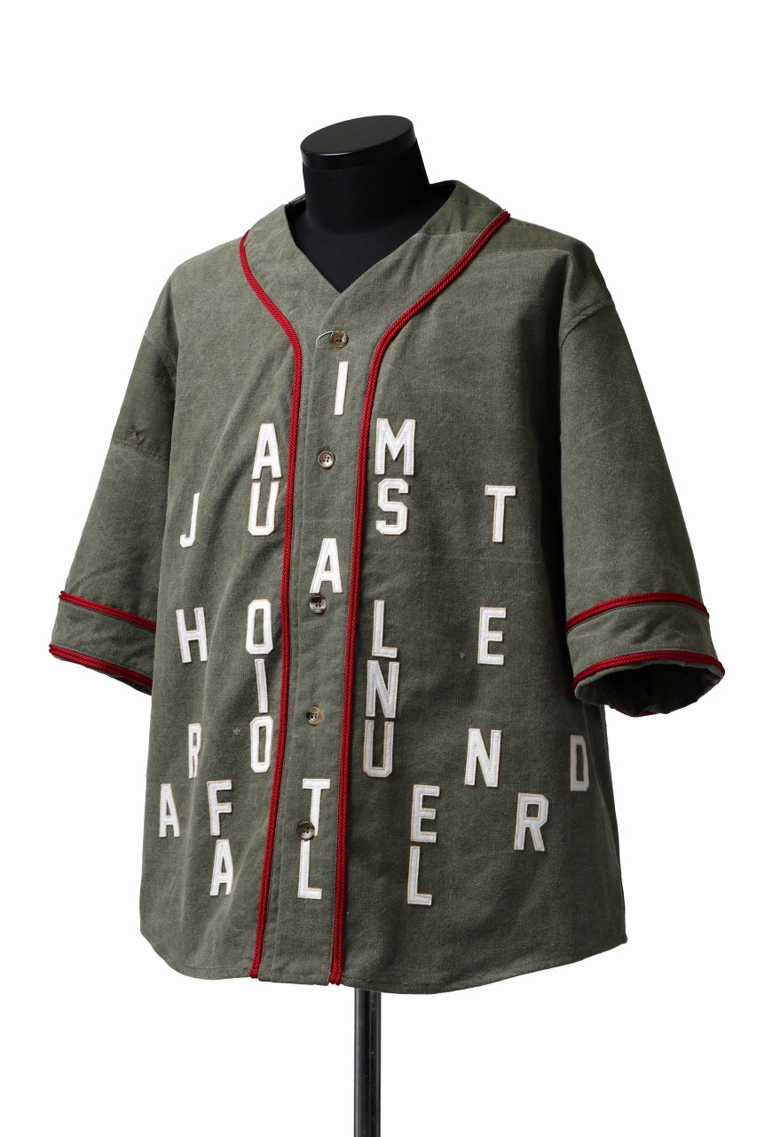 画像をギャラリービューアに読み込む, READYMADE MILITARY BASEBALL SHIRT (KHAKI GREEN #C)