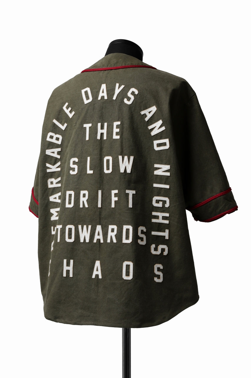 画像をギャラリービューアに読み込む, READYMADE MILITARY BASEBALL SHIRT (KHAKI GREEN #B)