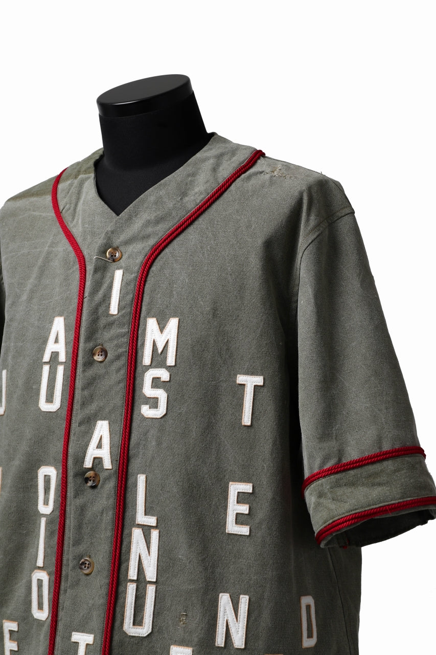 画像をギャラリービューアに読み込む, READYMADE MILITARY BASEBALL SHIRT (KHAKI GREEN #A)
