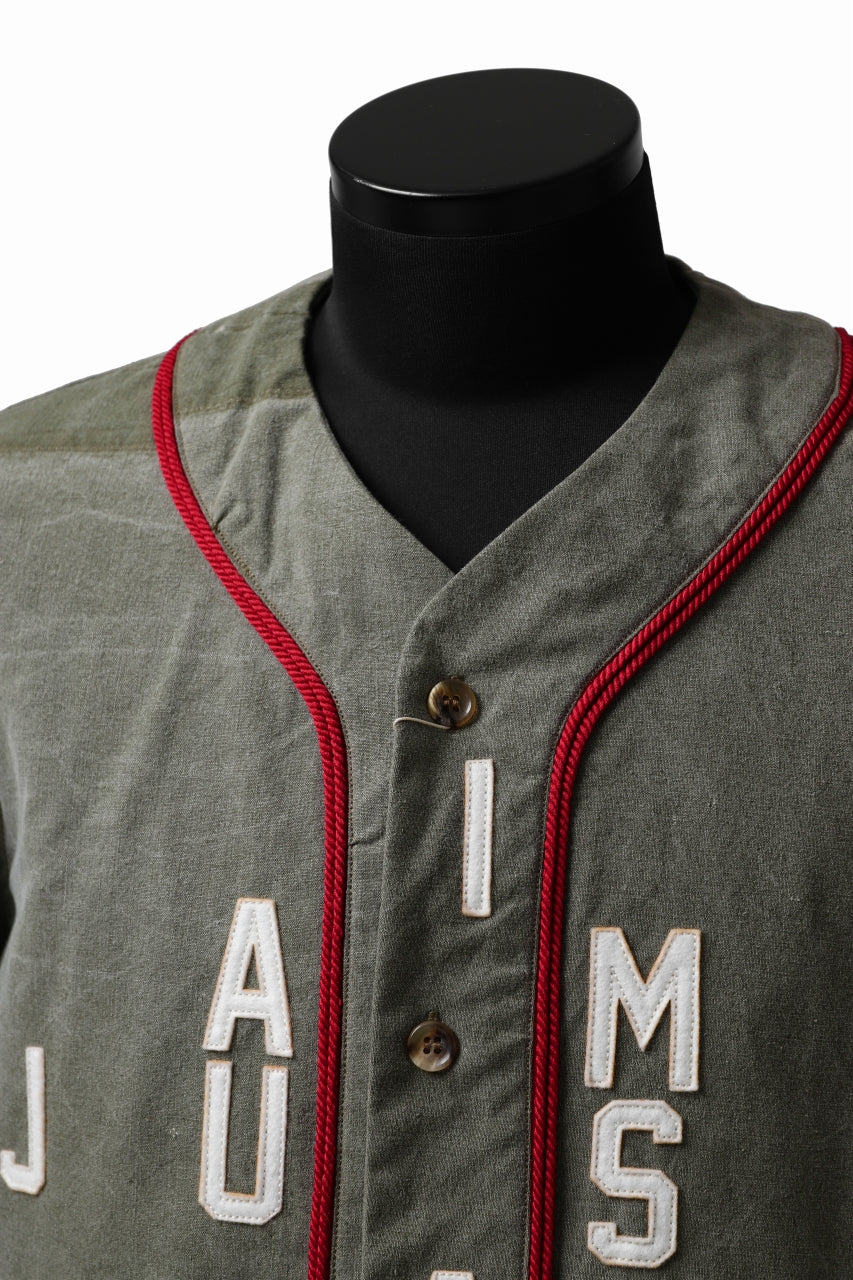 画像をギャラリービューアに読み込む, READYMADE MILITARY BASEBALL SHIRT (KHAKI GREEN #A)