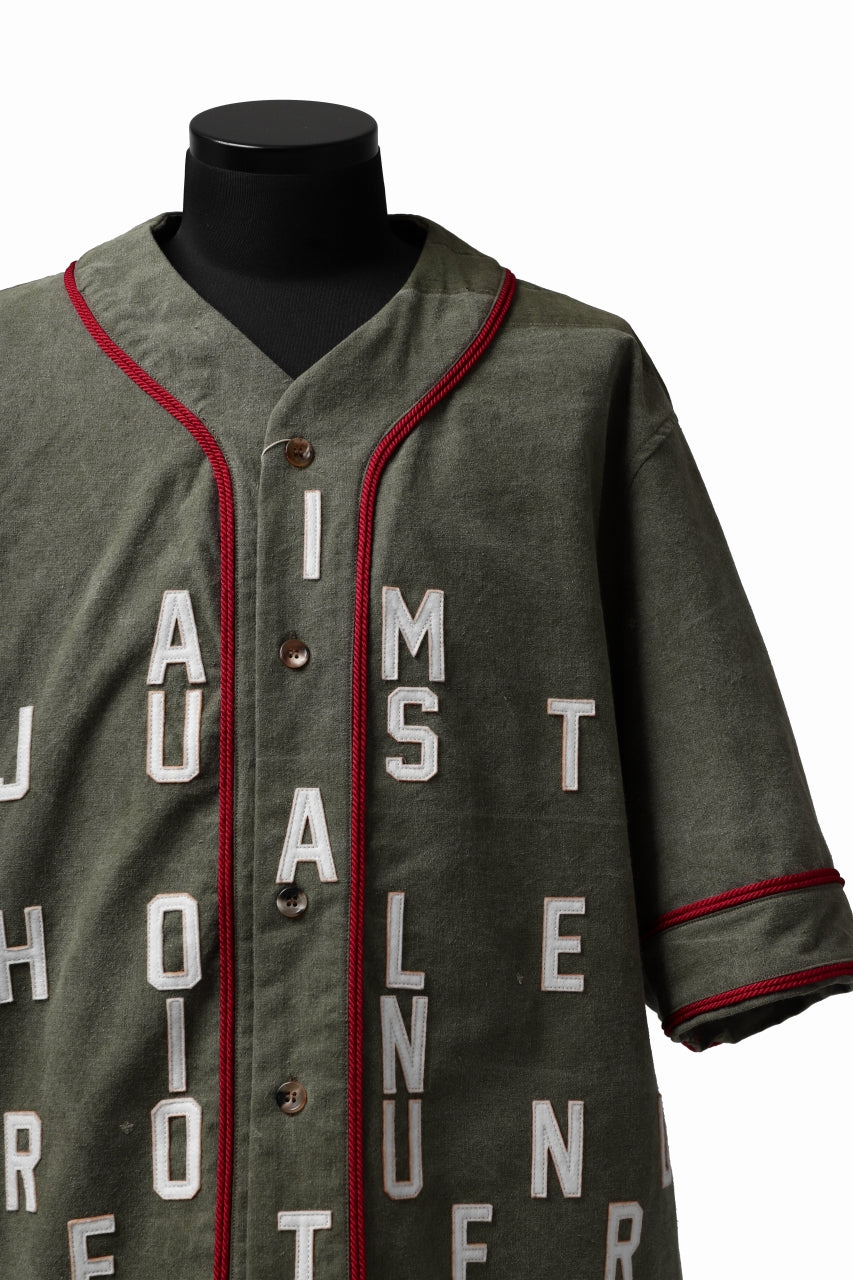 画像をギャラリービューアに読み込む, READYMADE MILITARY BASEBALL SHIRT (KHAKI GREEN #C)