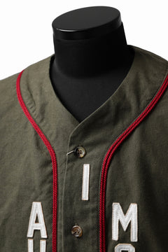 画像をギャラリービューアに読み込む, READYMADE MILITARY BASEBALL SHIRT (KHAKI GREEN #B)