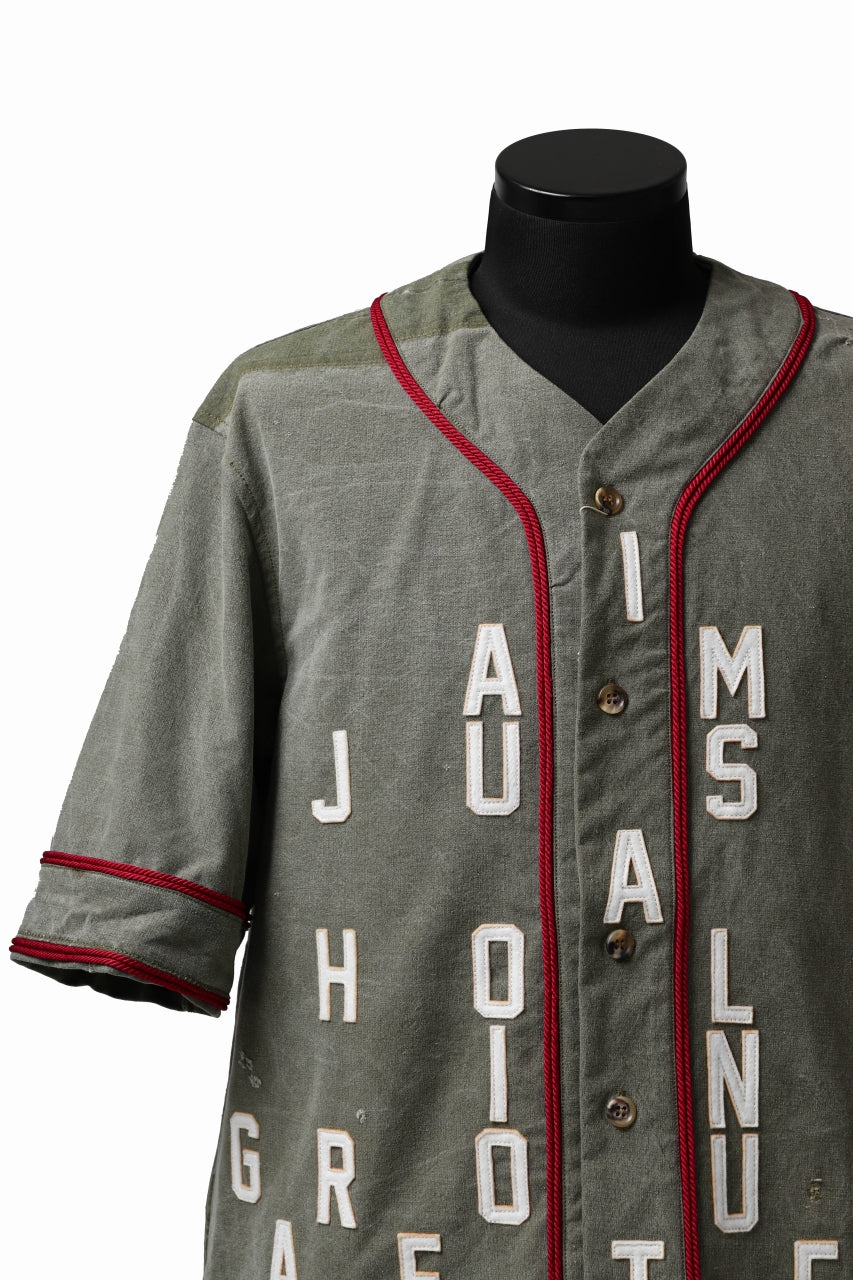 画像をギャラリービューアに読み込む, READYMADE MILITARY BASEBALL SHIRT (KHAKI GREEN #A)