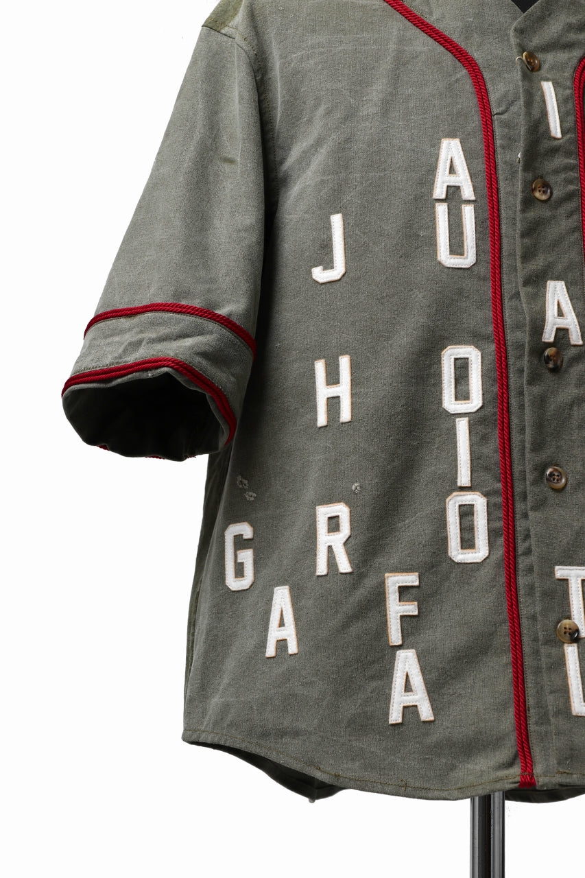 画像をギャラリービューアに読み込む, READYMADE MILITARY BASEBALL SHIRT (KHAKI GREEN #A)