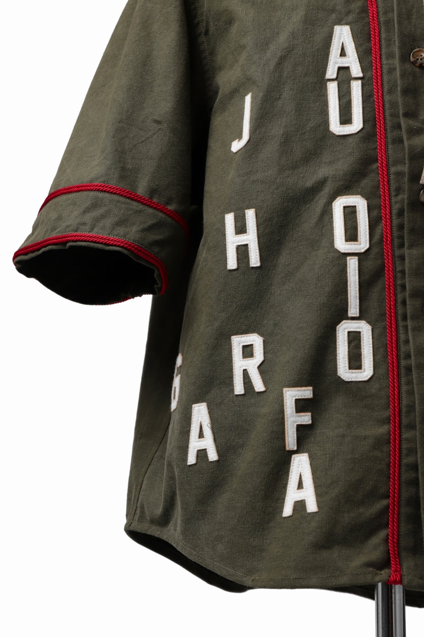 画像をギャラリービューアに読み込む, READYMADE MILITARY BASEBALL SHIRT (KHAKI GREEN #B)
