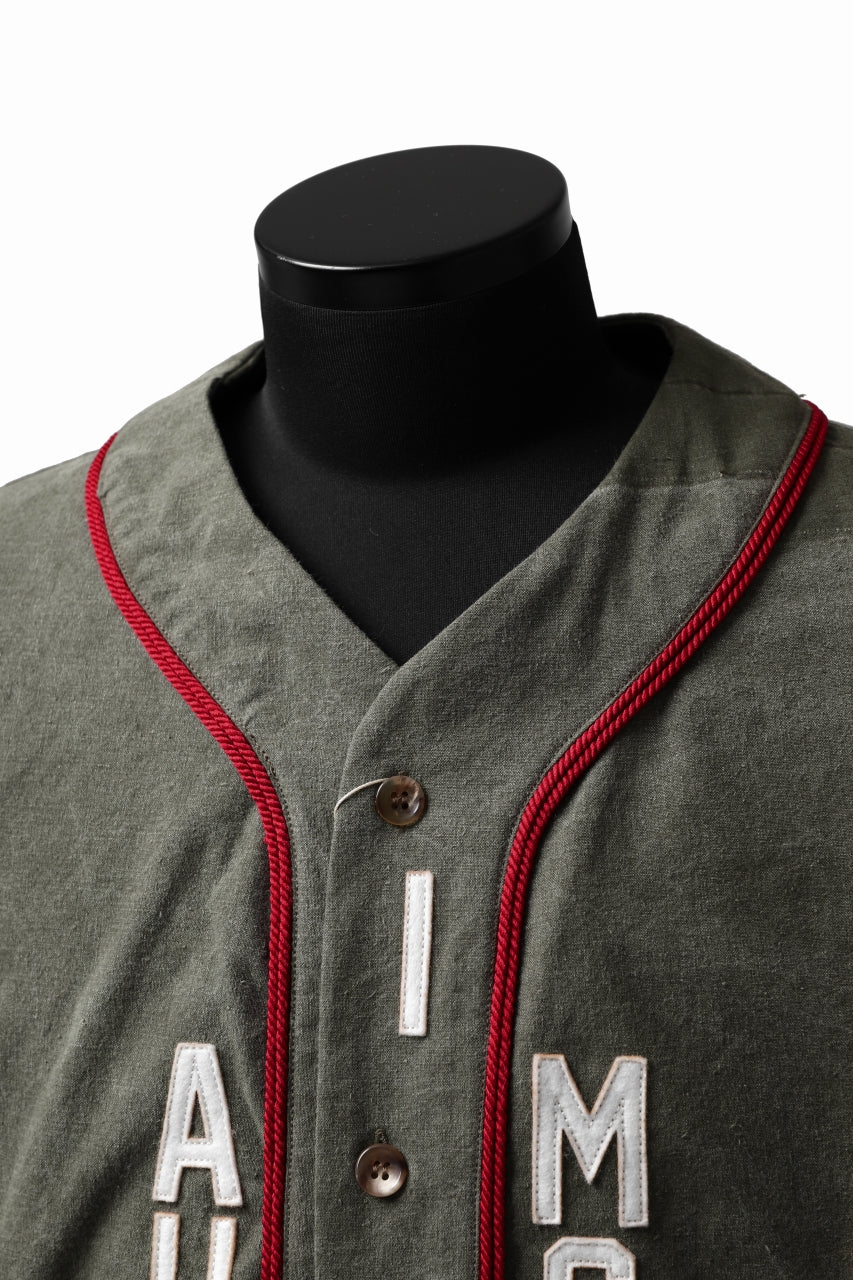 画像をギャラリービューアに読み込む, READYMADE MILITARY BASEBALL SHIRT (KHAKI GREEN #C)