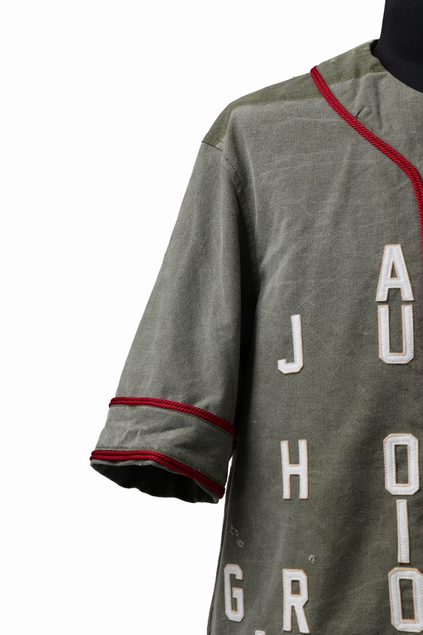 画像をギャラリービューアに読み込む, READYMADE MILITARY BASEBALL SHIRT (KHAKI GREEN #A)