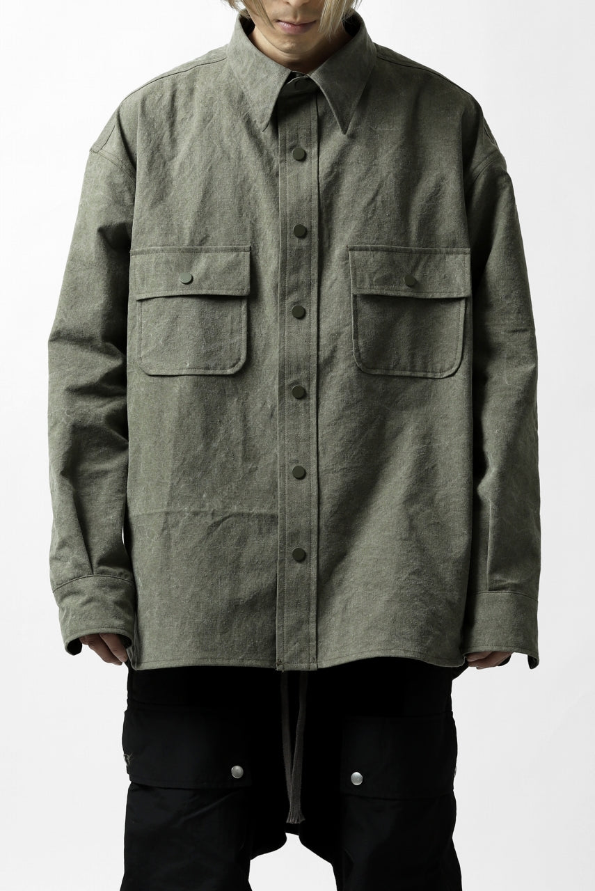 画像をギャラリービューアに読み込む, READYMADE OVERSIZE SHIRT (KHAKI GREEN #A)