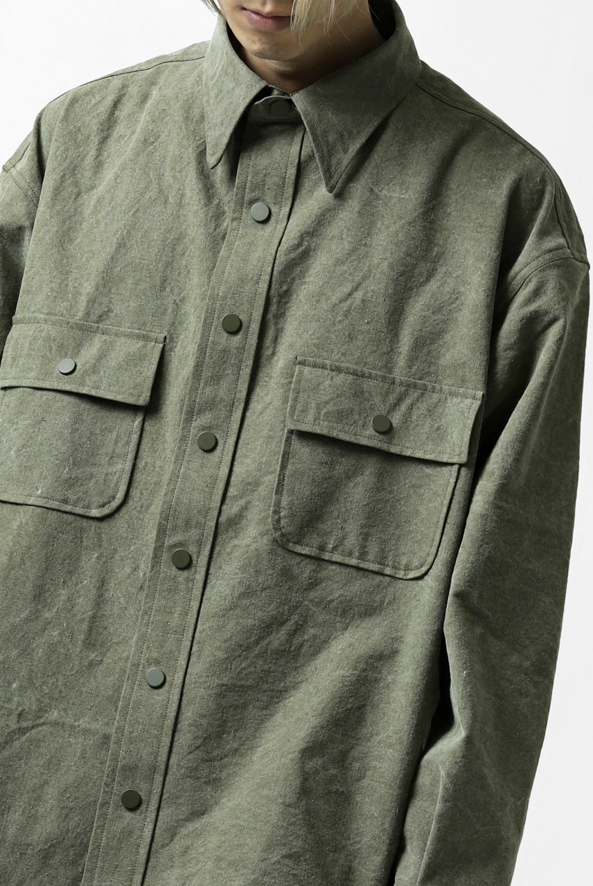 画像をギャラリービューアに読み込む, READYMADE OVERSIZE SHIRT (KHAKI GREEN #A)