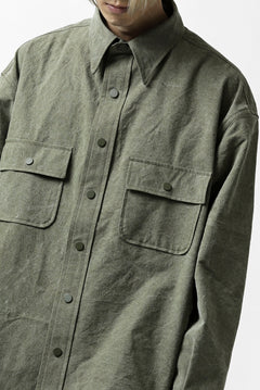 画像をギャラリービューアに読み込む, READYMADE OVERSIZE SHIRT (KHAKI GREEN #A)