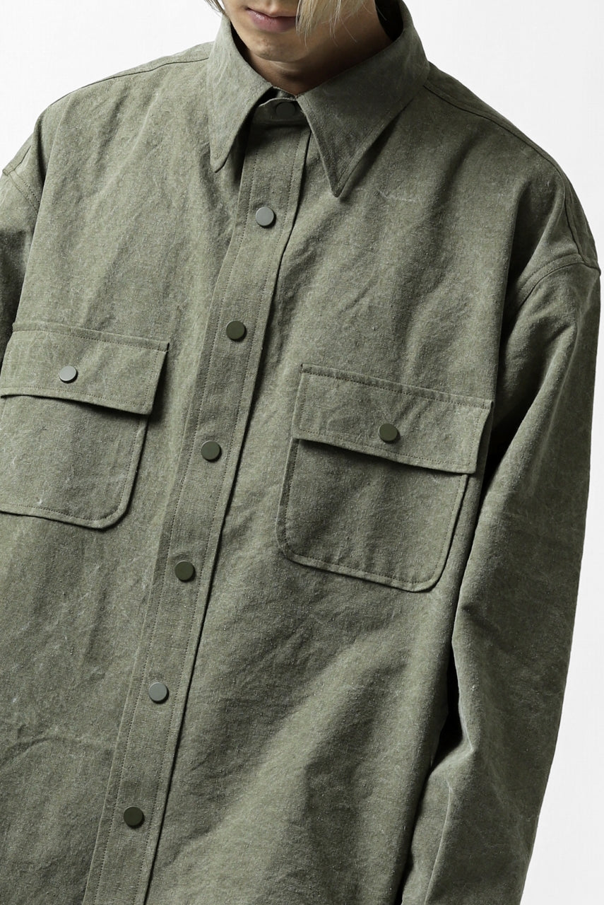 画像をギャラリービューアに読み込む, READYMADE OVERSIZE SHIRT (KHAKI GREEN #A)