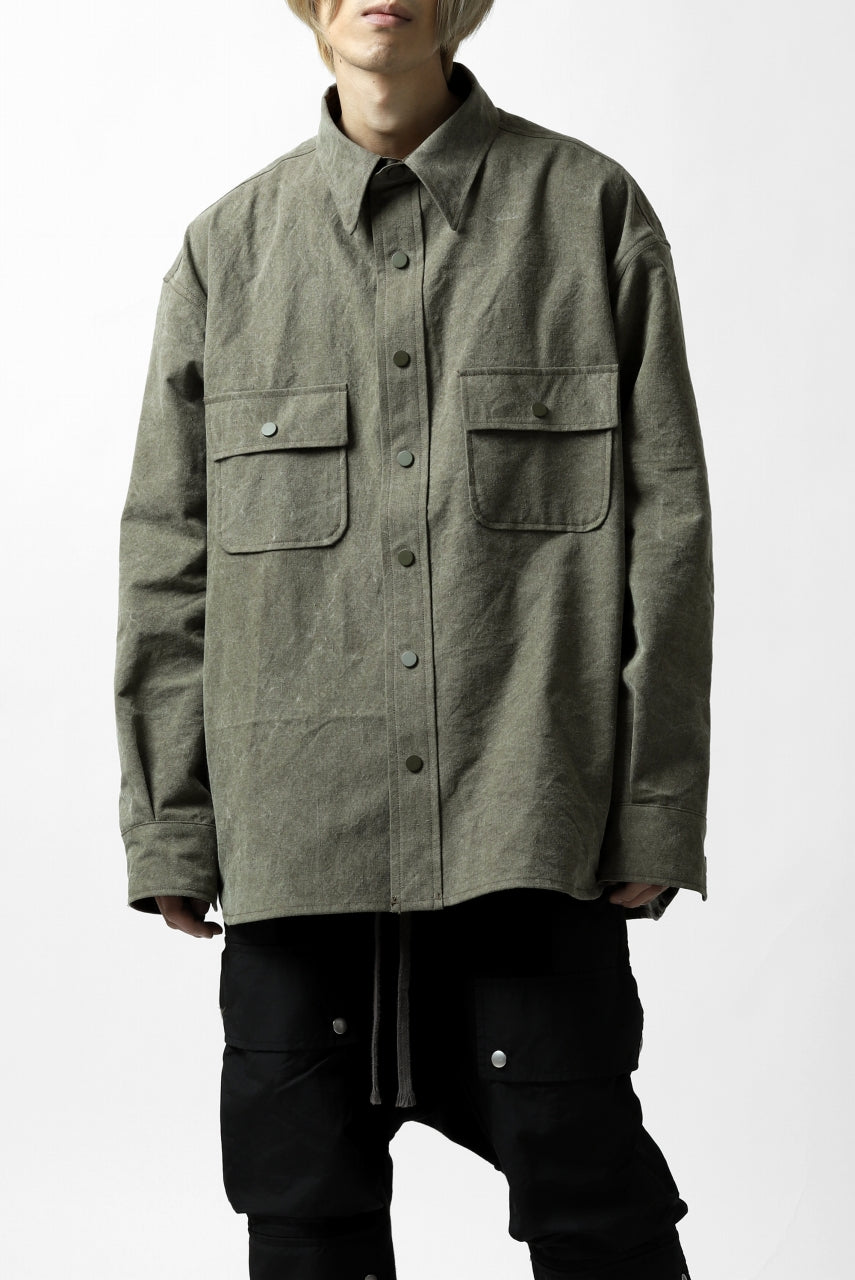 画像をギャラリービューアに読み込む, READYMADE OVERSIZE SHIRT (KHAKI GREEN #A)