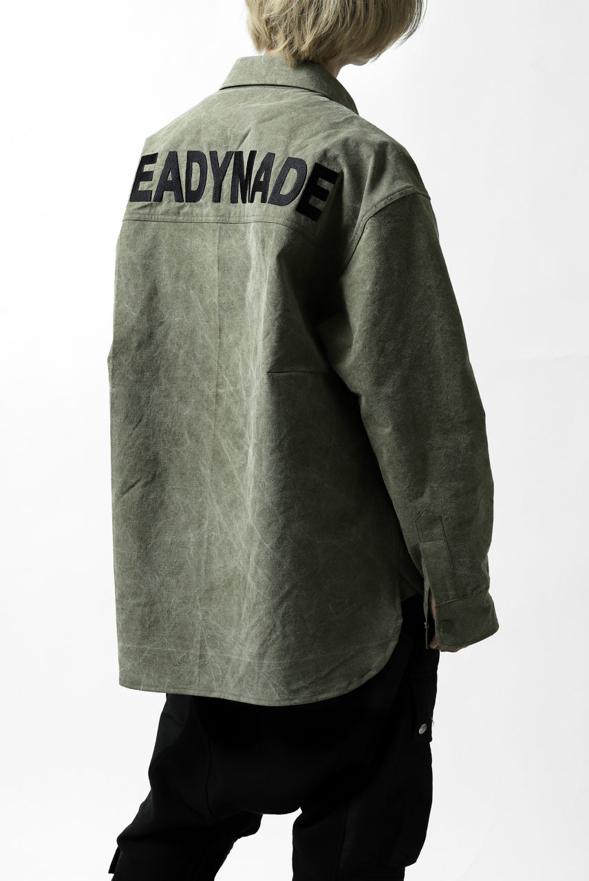 画像をギャラリービューアに読み込む, READYMADE OVERSIZE SHIRT (KHAKI GREEN #A)