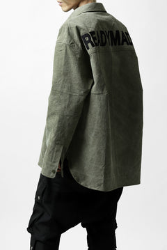 画像をギャラリービューアに読み込む, READYMADE OVERSIZE SHIRT (KHAKI GREEN #A)