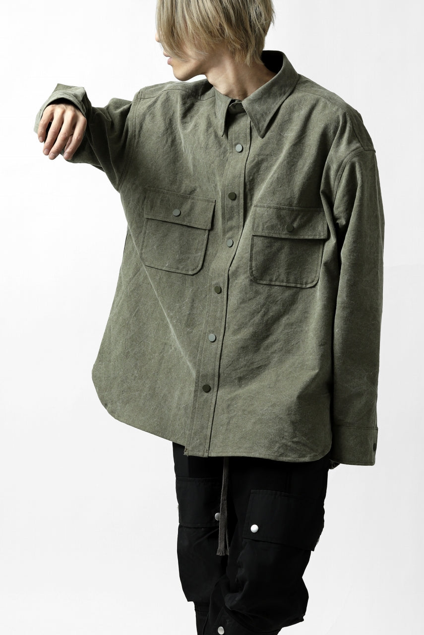 画像をギャラリービューアに読み込む, READYMADE OVERSIZE SHIRT (KHAKI GREEN #A)