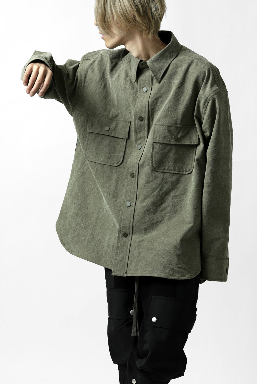 画像をギャラリービューアに読み込む, READYMADE OVERSIZE SHIRT (KHAKI GREEN #A)