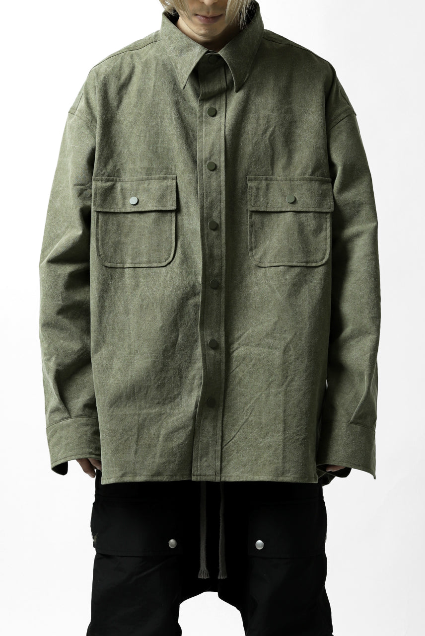 画像をギャラリービューアに読み込む, READYMADE OVERSIZE SHIRT (KHAKI GREEN #B)