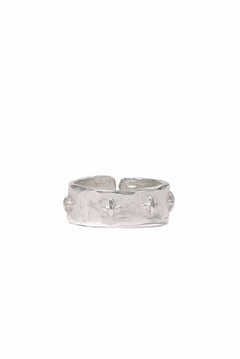 画像をギャラリービューアに読み込む, m.a+ silver stitched multiple cross ring / AG518/AG (SILVER)