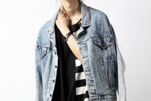 画像をギャラリービューアに読み込む, N/07 OVERFIT DOLMAN T-SHIRT / HORIZONTAL PANELED (BLACK×IVORY)